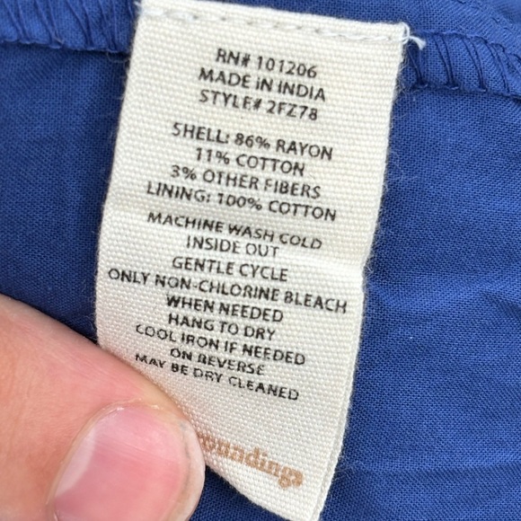 SOFT SURROUNDINGS Kara Shimmer Tiered Sequin Maxi Dress Blue Fairy Boho Y2K xl - Picture 12 of 15